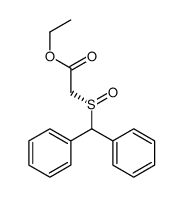 ethyl 2-[(S)-benzhydrylsulfinyl]acetate结构式