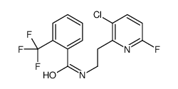 N-[2-(3-chloro-6-fluoropyridin-2-yl)ethyl]-2-(trifluoromethyl)benzamide Structure