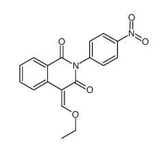 4-(ethoxymethylidene)-2-(4-nitrophenyl)isoquinoline-1,3-dione结构式