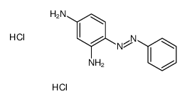 4-phenyldiazenylbenzene-1,3-diamine,dihydrochloride结构式