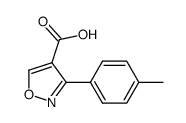 3-(4-methylphenyl)isoxazole-4-carboxylic acid结构式