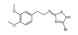 3-bromo-N-[2-(3,4-dimethoxyphenyl)ethyl]-1,2,4-thiadiazol-5-amine Structure