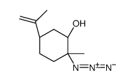 (1R,2R,5S)-2-azido-2-methyl-5-prop-1-en-2-ylcyclohexan-1-ol结构式