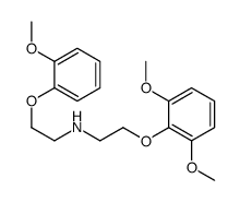 N-[2-(2,6-dimethoxyphenoxy)ethyl]-2-(2-methoxyphenoxy)ethanamine结构式