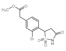 METHYL [3-BROMO-4-(1,1-DIOXIDO-3-OXOISOTHIAZOLIDIN-5-YL)PHENYL]ACETATE picture