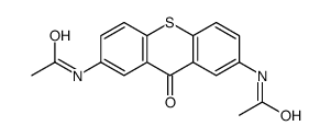 N-(7-acetamido-9-oxothioxanthen-2-yl)acetamide Structure