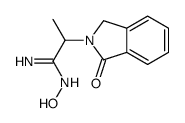 N'-hydroxy-2-(3-oxo-1H-isoindol-2-yl)propanimidamide结构式