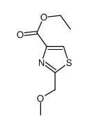 4-Thiazolecarboxylicacid,2-(methoxymethyl)-,ethylester(9CI)结构式