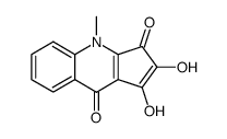 1,2-dihydroxy-4-methyl-4H-cyclopenta[b]quinoline-3,9-dione结构式