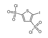 5-iodo-thiophene-2,4-disulfonyl chloride结构式