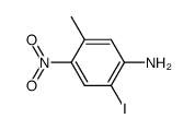 2-iodo-5-methyl-4-nitro-aniline结构式