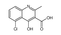 5-chloro-4-hydroxy-2-methyl-quinoline-3-carboxylic acid Structure