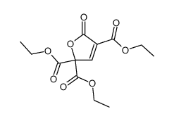 5-oxo-5H-furan-2,2,4-tricarboxylic acid triethyl ester结构式