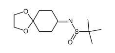 2-methyl-propane-2-sulfinic acid (1,4-dioxa-spiro[4.5]dec-8-ylidene)-amide Structure