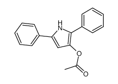 3-acetoxy-2,5-diphenylpyrrole Structure