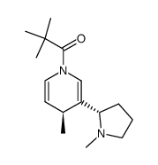 1-[(4S)-3-((2S)-1-methylpyrrolidin-2-yl)-4-methyl-(1,4-dihydropyridyl)]-2,2-dimethylpropan-1-one结构式