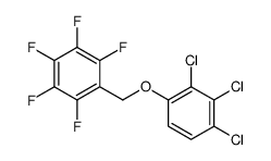 1,2,3,4,5-pentafluoro-6-[(2,3,4-trichlorophenoxy)methyl]benzene结构式