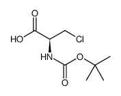 D-Alanine, 3-chloro-N-[(1,1-dimethylethoxy)carbonyl]结构式