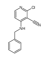 4-(BENZYLAMINO)-2-CHLORONICOTINONITRILE结构式