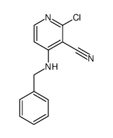 4-(BENZYLAMINO)-2-CHLORONICOTINONITRILE structure