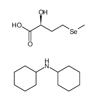 dicyclohexylamine (S)-2-hydroxy-4-(methylselanyl)butanoate Structure