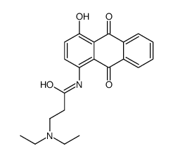 3-(diethylamino)-N-(4-hydroxy-9,10-dioxoanthracen-1-yl)propanamide结构式