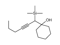 1-(1-trimethylsilylhex-2-ynyl)cyclohexan-1-ol结构式