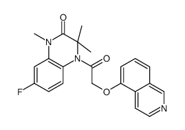 7-FLUORO-3,4-DIHYDRO-4-[(5-ISOQUINOLINYLOXY)ACETYL]-1,3,3-TRIMETHYL-2(1H)-QUINOXALINONE picture