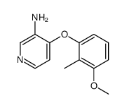 4-(3-methoxy-2-methylphenoxy)pyridin-3-amine结构式