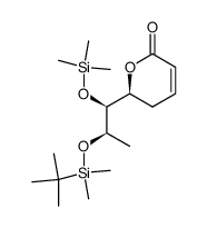 (S)-6-((4S,5R)-2,2,5,7,7,8,8-heptamethyl-3,6-dioxa-2,7-disilanonan-4-yl)-5,6-dihydro-2H-pyran-2-one结构式