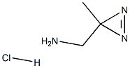 (3-methyl-3H-diazirin-3-yl)methanamine hydrochloride结构式