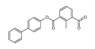 Benzoic acid, 2-methyl-3-nitro-, [1,1'-biphenyl]-4-yl ester结构式