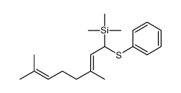 (3,7-dimethyl-1-phenylsulfanylocta-2,6-dienyl)-trimethylsilane结构式