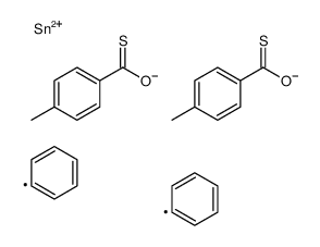 S-[(4-methylbenzoyl)sulfanyl-diphenylstannyl] 4-methylbenzenecarbothioate Structure