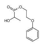 1-hydroxyethyl-oxo-(2-phenoxyethoxy)phosphanium结构式