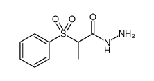 2-(苯磺酰基)丙酰肼结构式