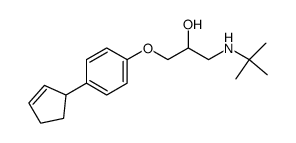 3-tert-butylamino-1-propan-2-ol结构式