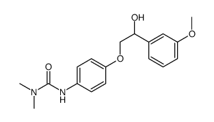 3-[4-[2-hydroxy-2-(3-methoxyphenyl)ethoxy]phenyl]-1,1-dimethylurea结构式