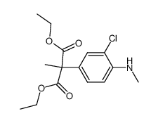 2-(3-Chloro-4-methylamino-phenyl)-2-methyl-malonic acid diethyl ester Structure
