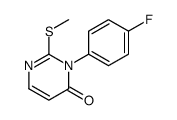 3-(4-fluorophenyl)-2-methylsulfanylpyrimidin-4-one Structure