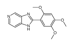 2-(2,4,5-trimethoxyphenyl)-3H-imidazo[4,5-c]pyridine结构式