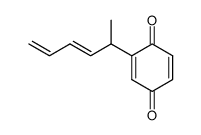2-((E)-1-Methyl-penta-2,4-dienyl)-[1,4]benzoquinone Structure