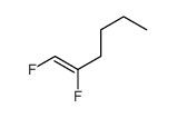 1,2-difluorohex-1-ene结构式