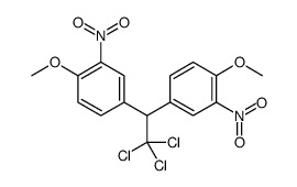 1-methoxy-2-nitro-4-[2,2,2-trichloro-1-(4-methoxy-3-nitrophenyl)ethyl]benzene Structure