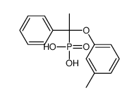 [1-(3-methylphenoxy)-1-phenylethyl]phosphonic acid结构式