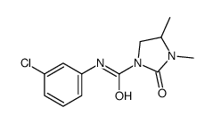 N-(3-chlorophenyl)-3,4-dimethyl-2-oxoimidazolidine-1-carboxamide结构式