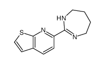 6-(4,5,6,7-tetrahydro-1H-1,3-diazepin-2-yl)thieno[2,3-b]pyridine结构式