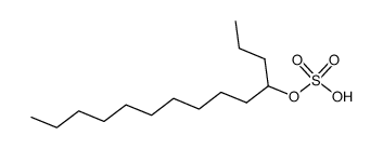 sulfuric acid mono-(1-propyl-undecyl) ester结构式
