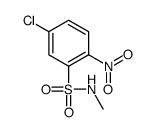 5-chloro-N-methyl-2-nitrobenzenesulfonamide结构式