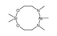 2,2,6,7,8-pentamethyl-1,3,6,8,7,2-dioxadiazarsasilecane Structure